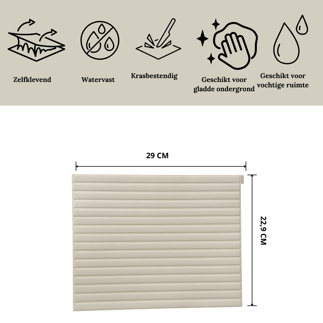 Adhesive tile Rose glow chevron 1mm