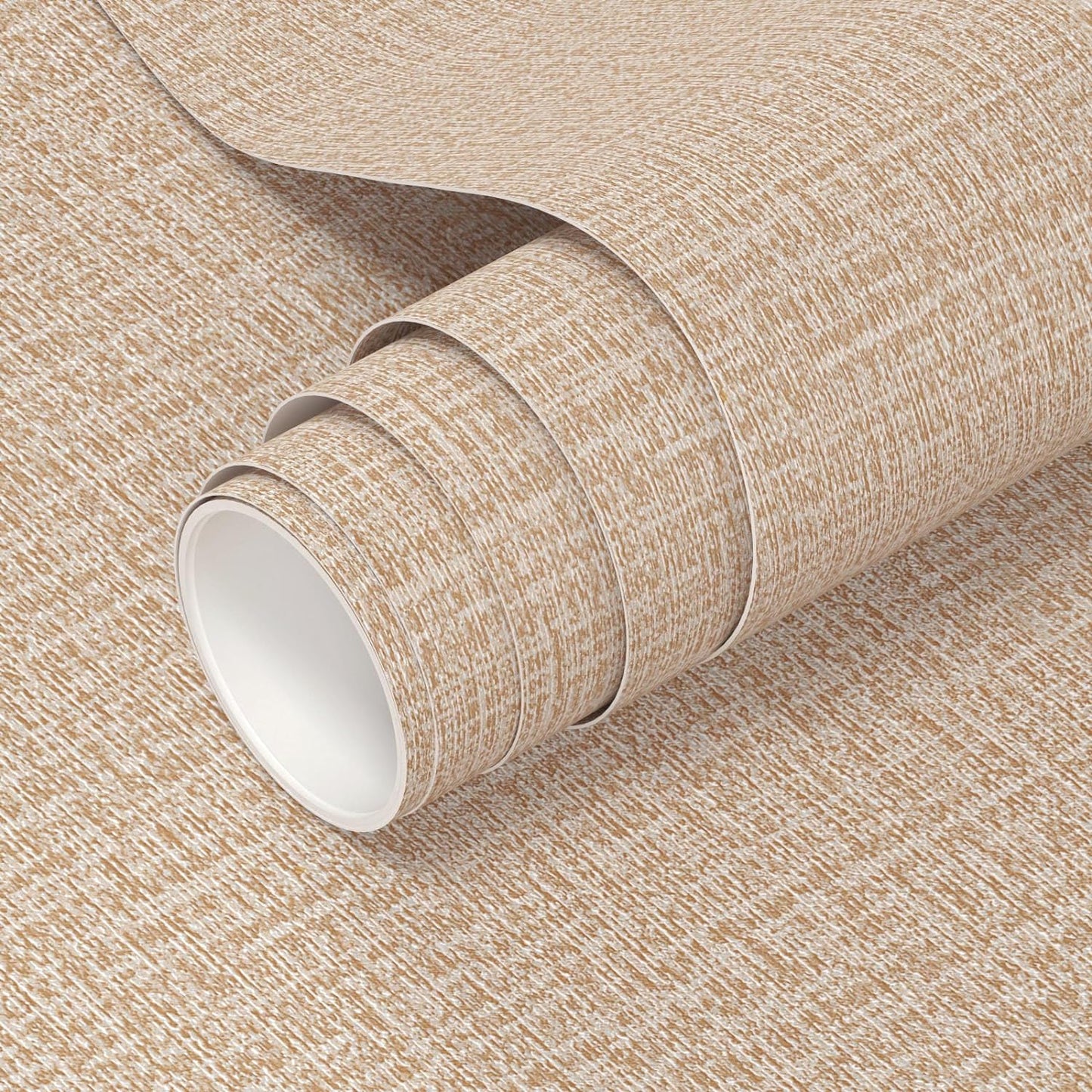 Self-adhesive wallpaper - Linen wheat