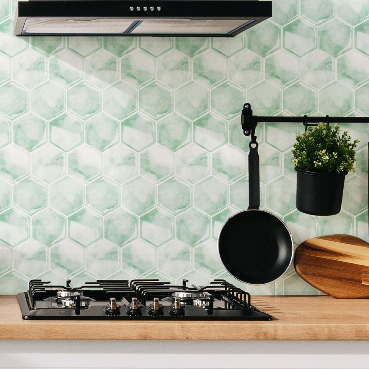 Achterwand keuken Plaktegels Hexalux Bleu bebe