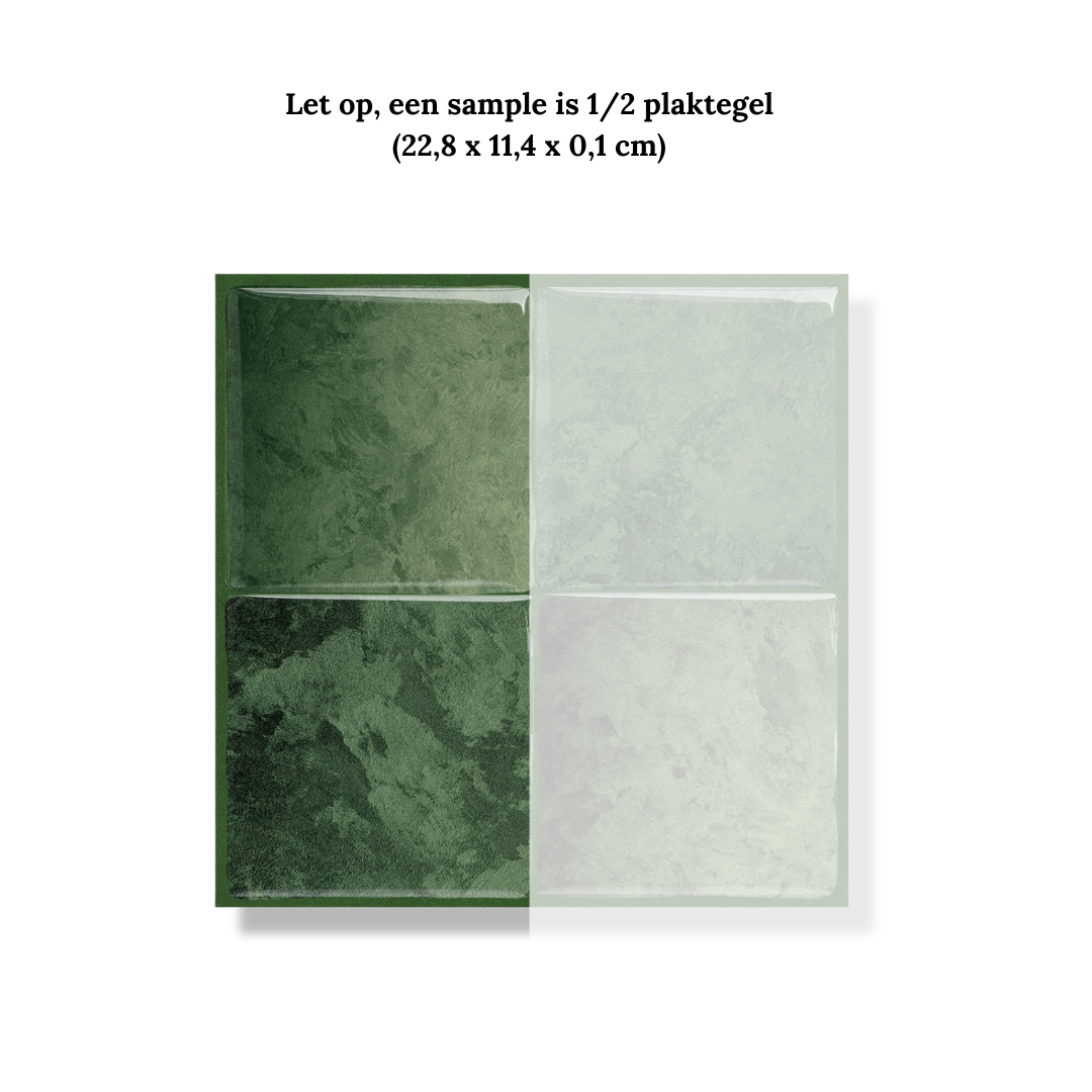 Adhesive tiles Mossy green square 1mm