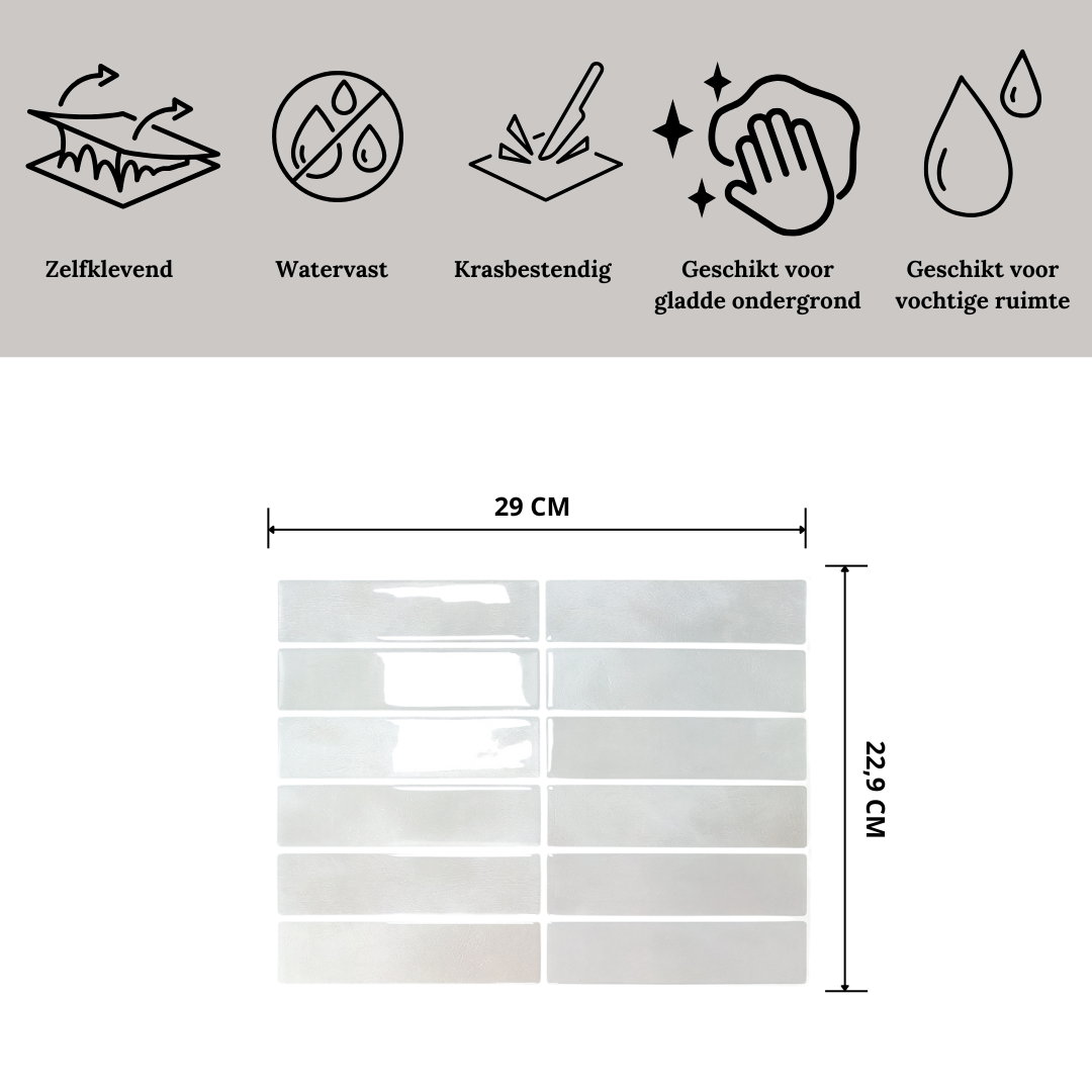 Adhesive tile Rose glow oblong 1mm