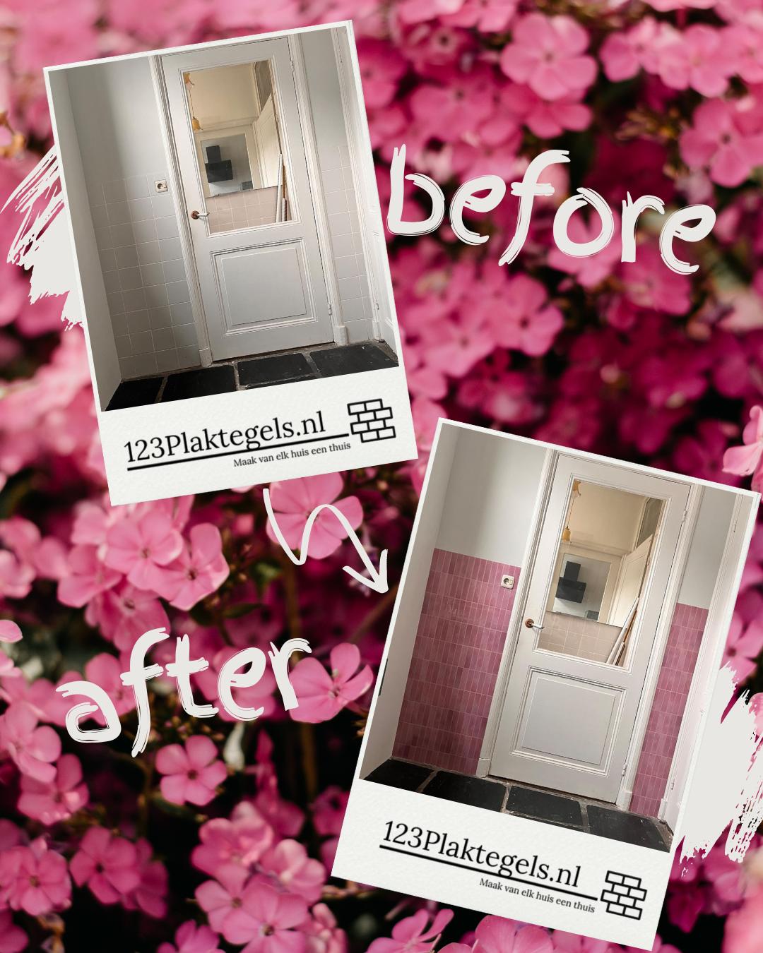 Plaktegel Rose Glow