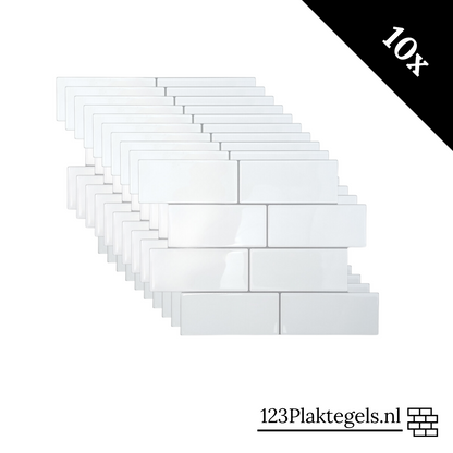 Adhesive tile basic white 2.3mm