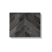 Black mist chevron adhesive tile 1mm