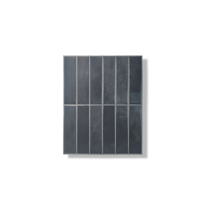 Black mist adhesive tile, oblong, 1mm