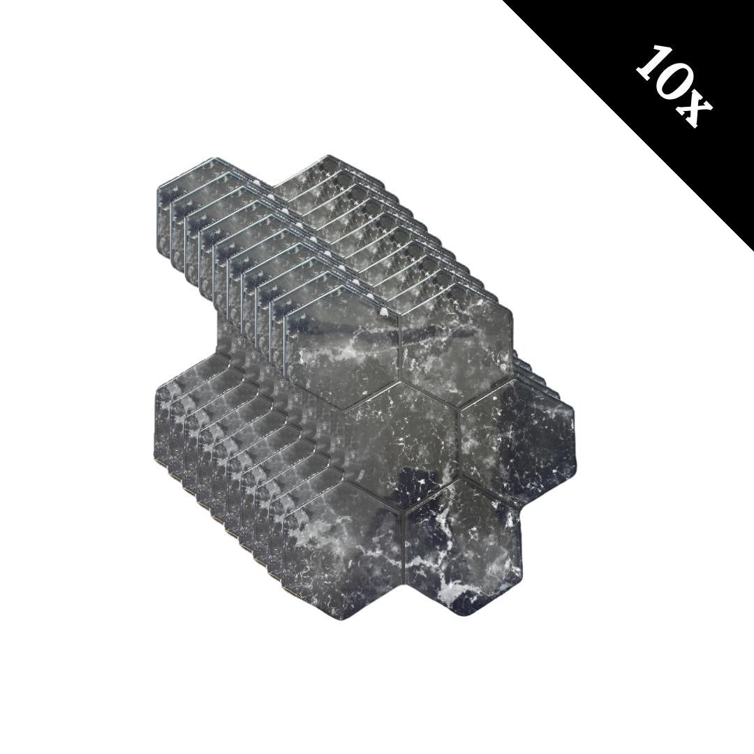 HexaLux black adhesive tile 2.3mm