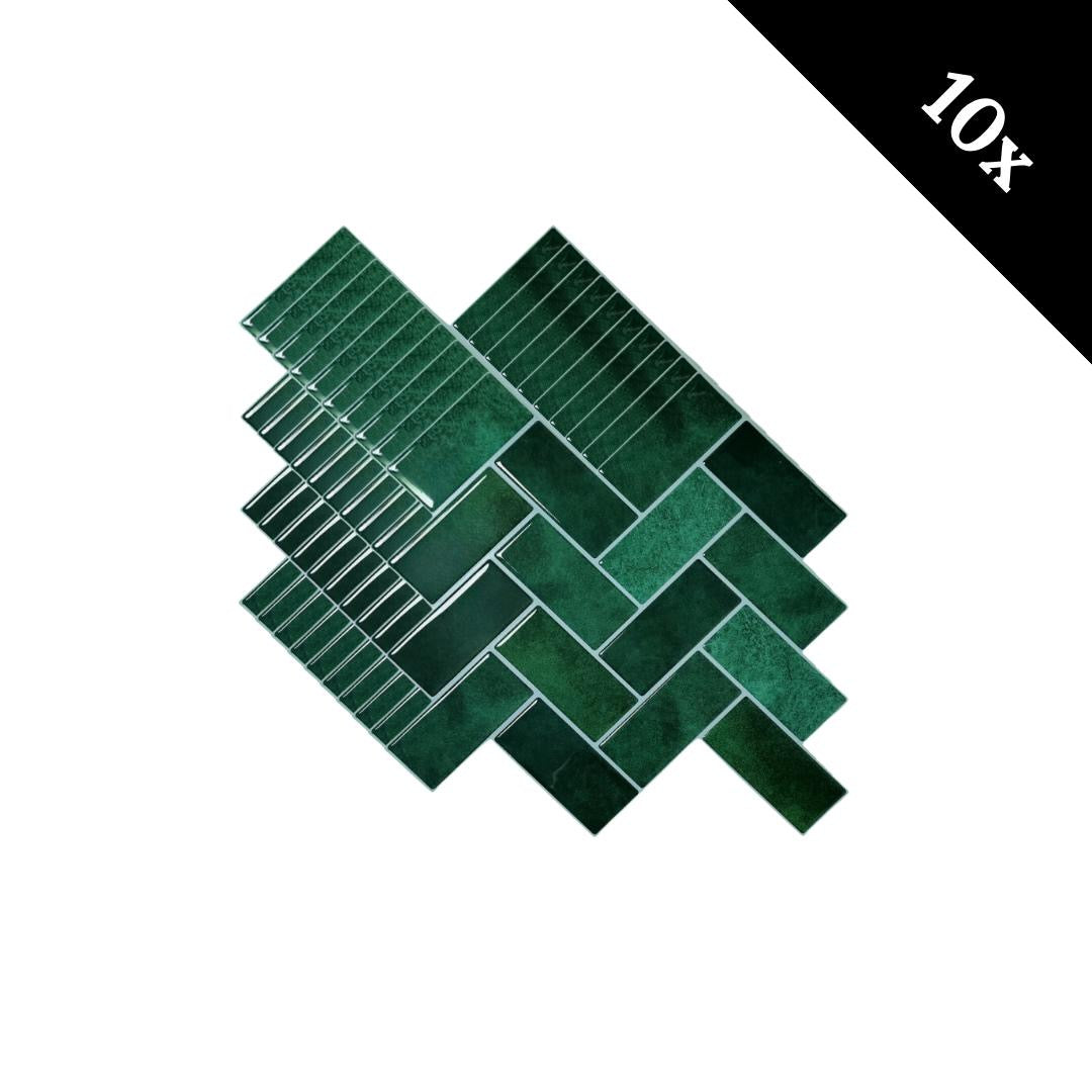 Adhesive tile Evergreen elegance herringbone 2.3mm