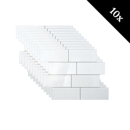 Adhesive tile basic white 2.3mm