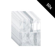 Marble ice adhesive tile, oblong, 1mm