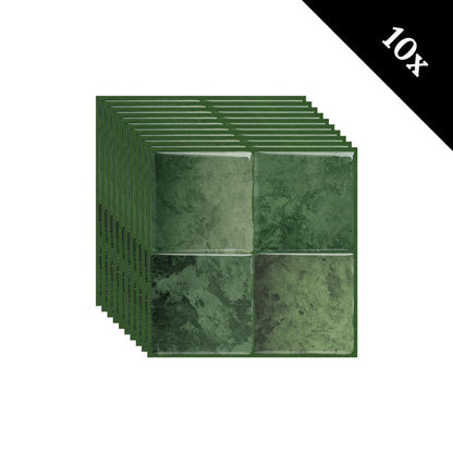 Adhesive tiles Mossy green square 1mm
