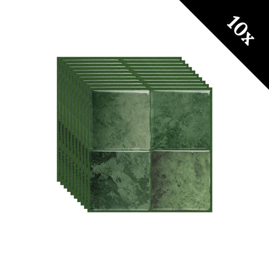 Adhesive tiles Mossy green square 1mm