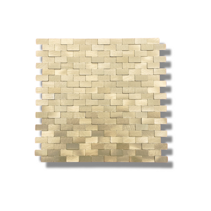 Mosaic tile brushed gold 3d metro