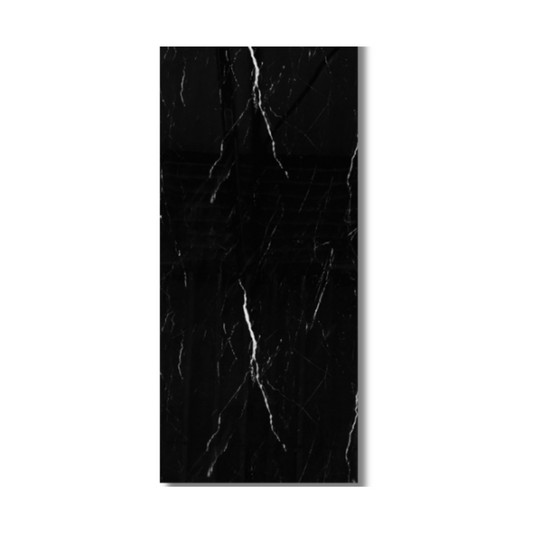 PVC wall panels marble high-gloss Nero Eleganza 260x122 cm