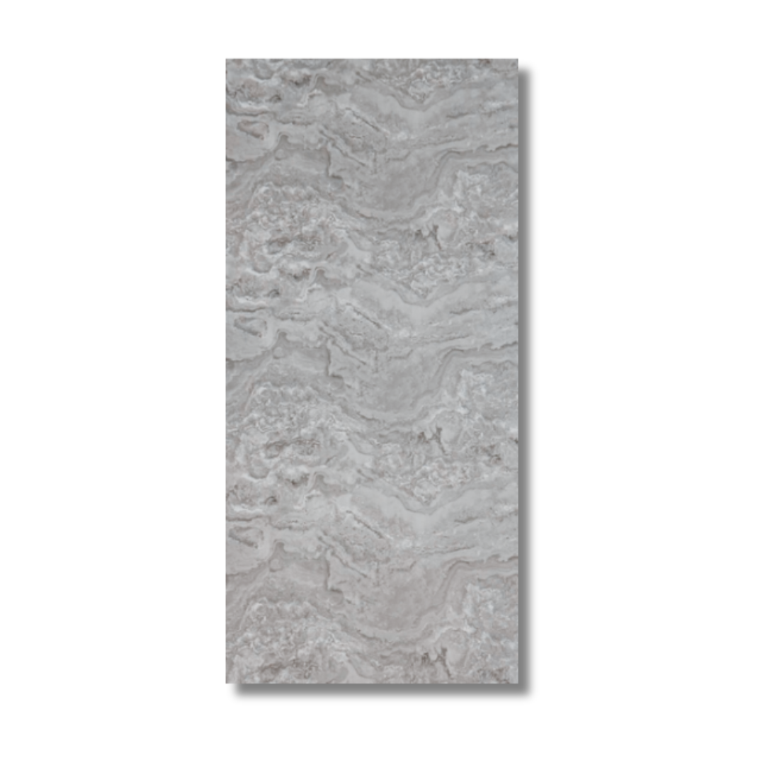 Beton cire look grijs wandpaneel op witte achtergrond
