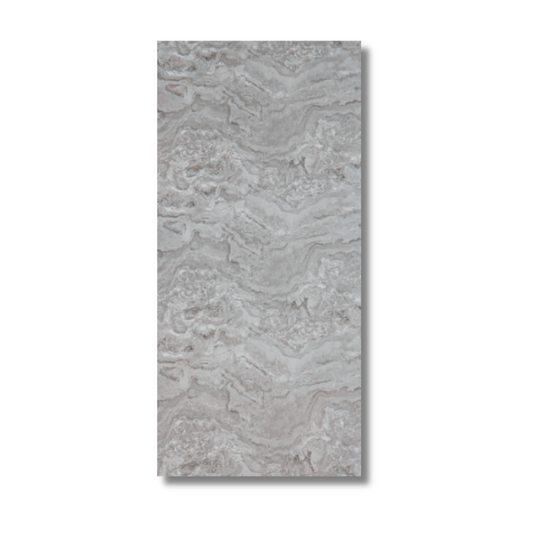 Beton cire look grijs wandpaneel op witte achtergrond
