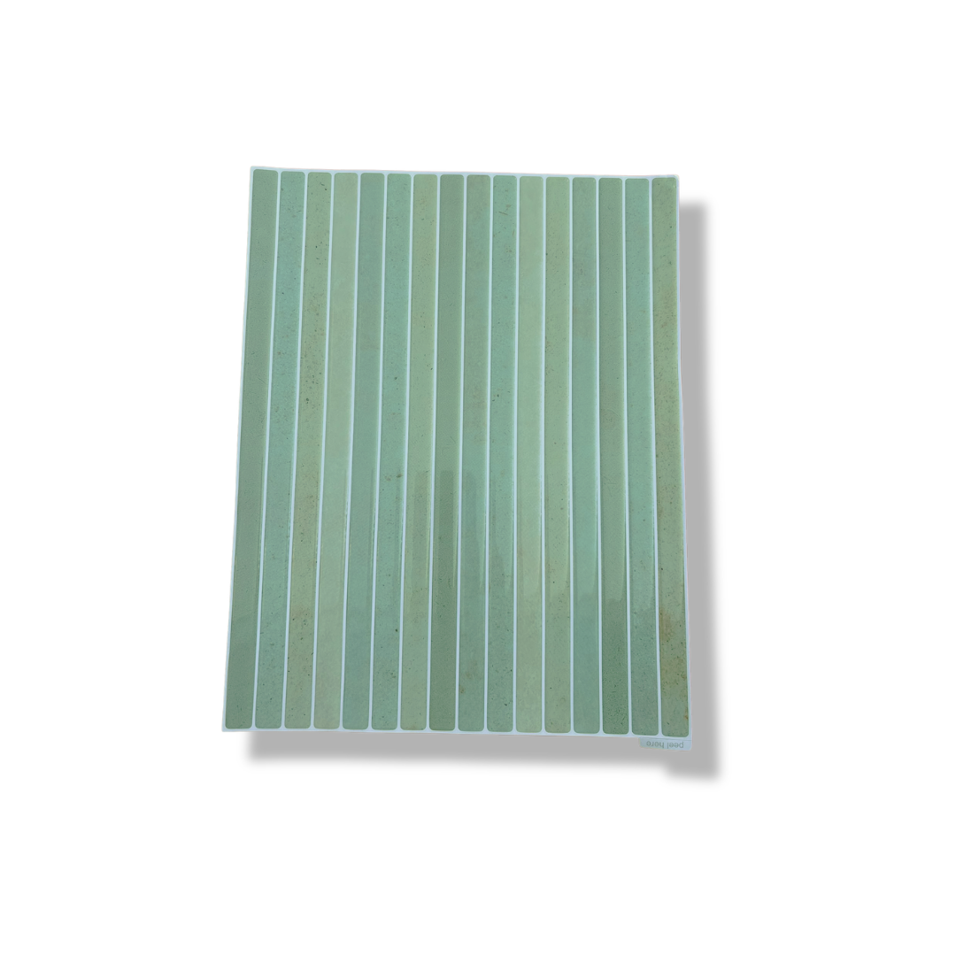Adhesive tile Rose glow chevron 1mm