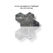 HexaLux black adhesive tile 2.3mm