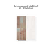 Terra salmon adhesive tile, oblong, 1mm
