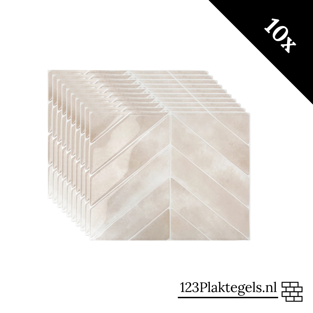 Adhesive tile Rose glow chevron 1mm