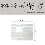Adhesive tile Rose glow oblong 1mm