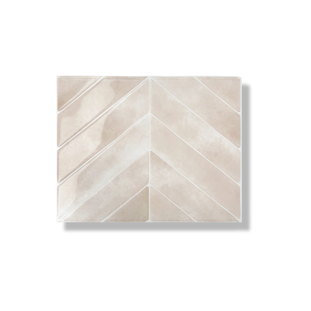 Adhesive tile Rose glow chevron 1mm