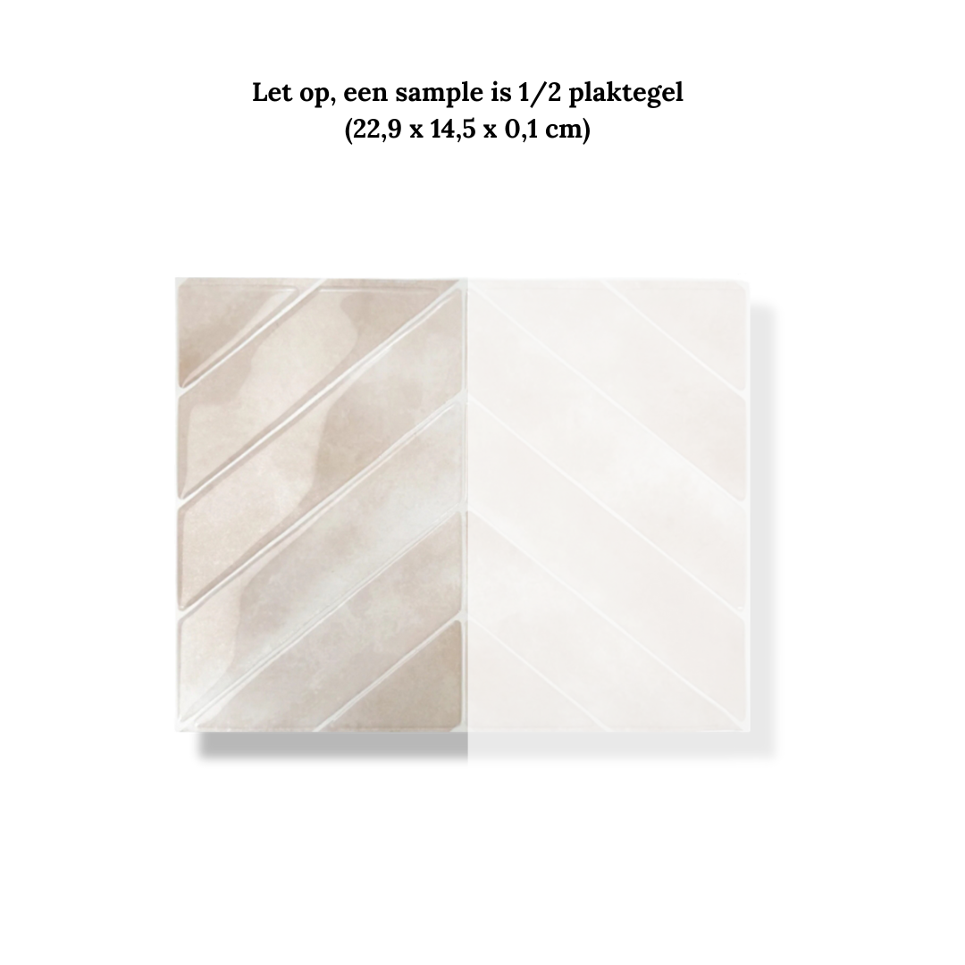 Adhesive tile Rose glow chevron 1mm