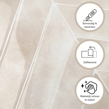 Adhesive tile Rose glow oblong 1mm