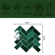 Adhesive tile Evergreen elegance herringbone 2.3mm