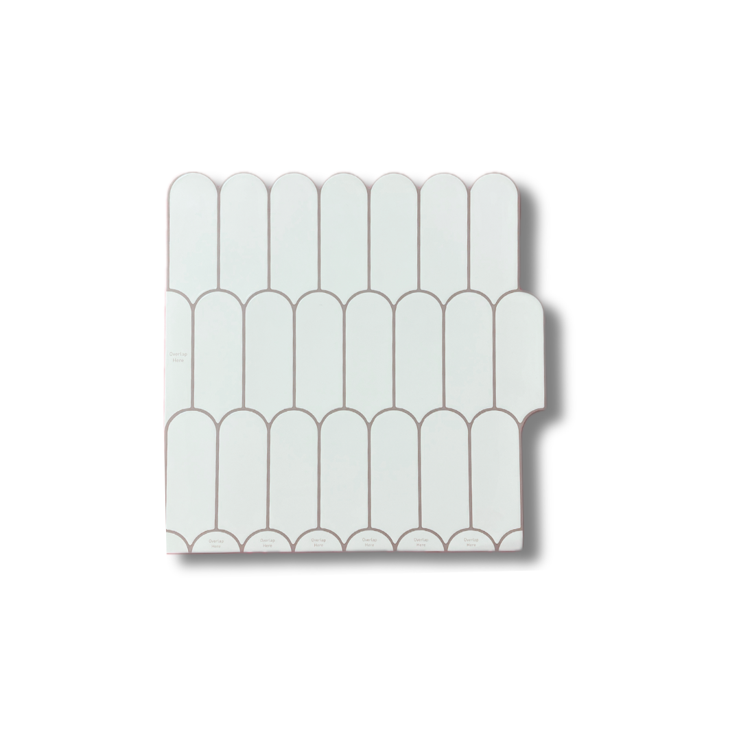 Adhesive tile Rose glow chevron 1mm